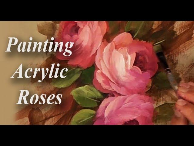Painting Acrylic Roses - Learning the Basics