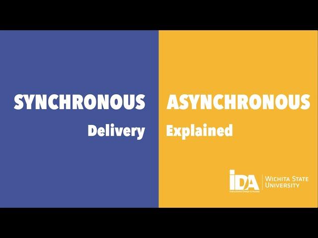 Synchronous & Asynchronous Delivery Explained