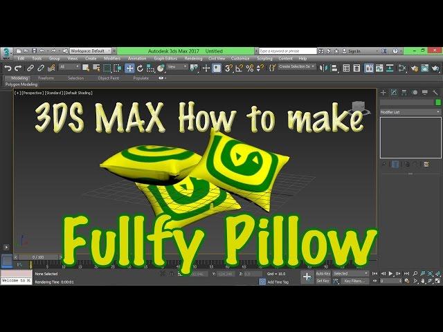 3DS Max - How to make fluffy Pillows.