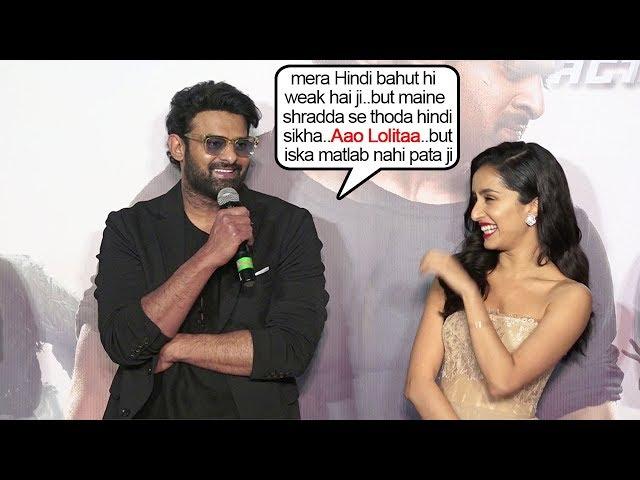 Prabhas & Shraddha Kapoor's Back to Back FUNNY Hilarious Moments | Saaho Trailer Launch