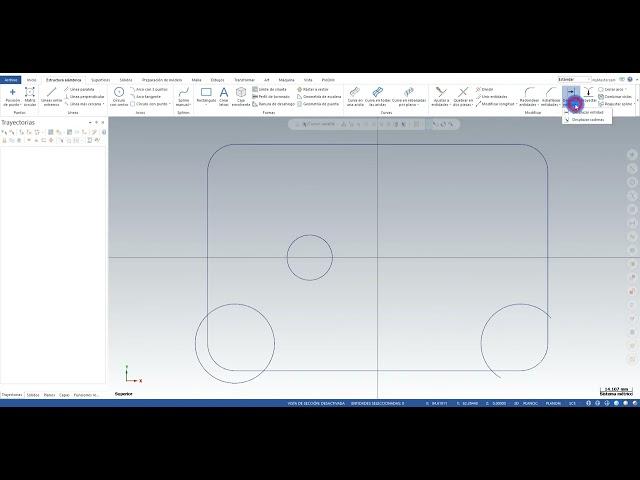 1- Creación de geometría básica de pieza con MasterCAM CAD CAM