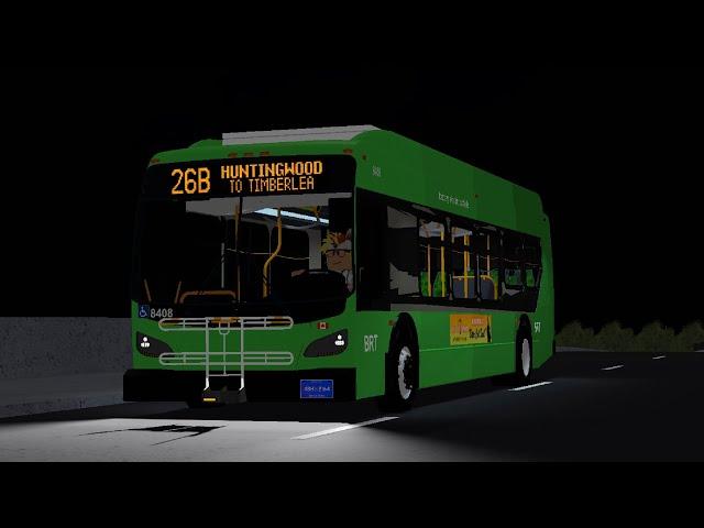 Baritone Region Transit (Roblox) | New Flyer XE40 on the 26B! [Driver Skips My Stop]