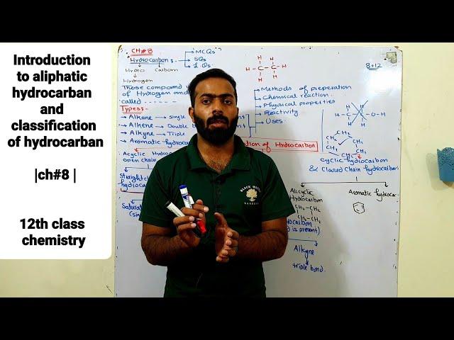 Introduction to aliphatic hydrocarban and classification of hydrocarban |ch#8 | 12th class chemistry