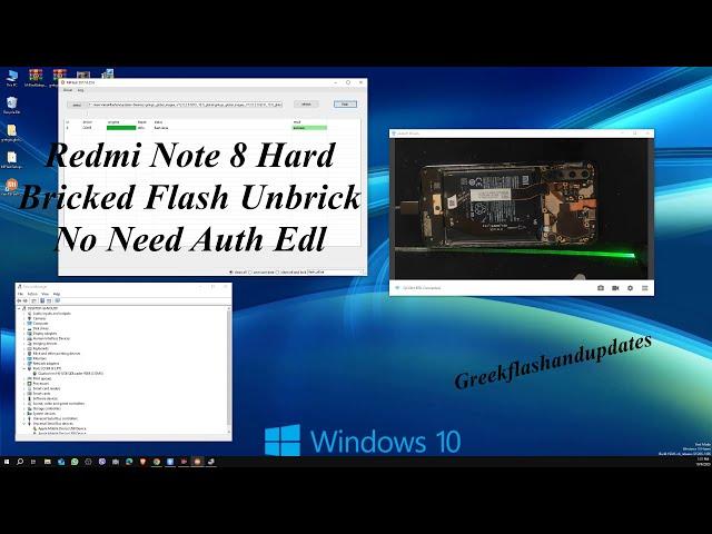 Redmi Note 8 Hard Bricked Flash Unbrick No Need Auth Edl