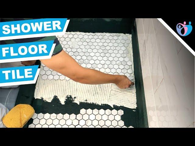 how to tile a shower floor | bathroom tub to shower conversion