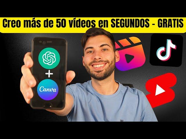 Videos in bulk with AI (Canva + Chat GPT) for your Social Media for FREE - TUTORIAL (Step by Step)