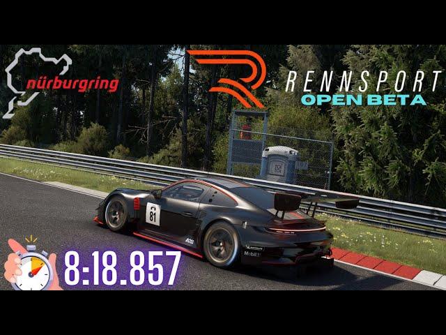 Rennsport - Nordschleife Online Time Trial Hotlap MultiCam - Porsche 911 GT3 R (992) - 8:18.857