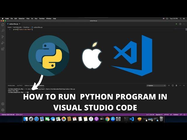 How to Run Python in Visual Studio Code on Mac OS Big Sur Apple Macbook M1