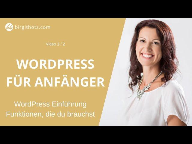 Website erstellen mit Wordpress ► Einführung für Anfänger