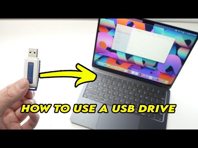 MacBook Air M2: How to Connect and Use a USB DRIVE