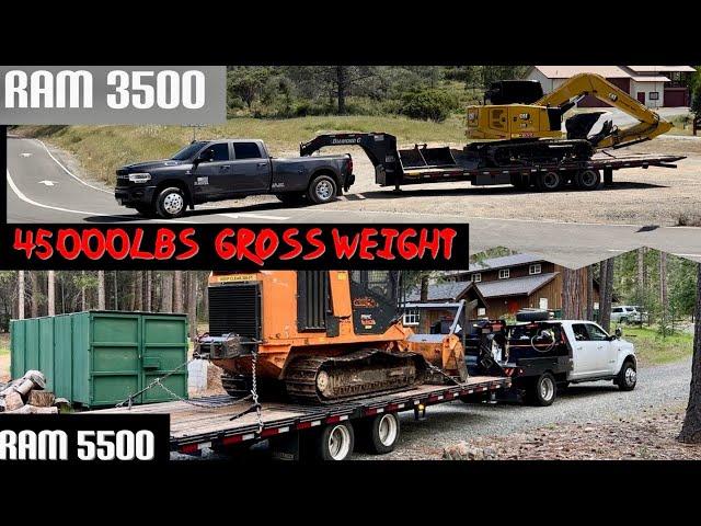 Ram 3500 vs 5500 towing 35,000lbs+  Questions answered!!