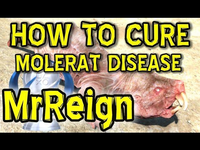 FALLOUT 4 - HOW TO CURE MOLERAT DISEASE - After Quest - PS4 GAME MOD