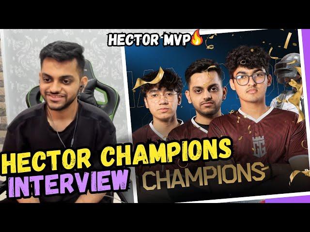 HECTOR CHAMPIONSINTERVIEWCARNIVAL GAMING SAMATVA CHAMPIONS