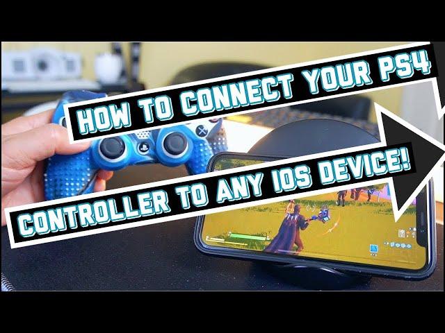 How To Connect Your PS4 Controller To Any IOS Device! (IPHONE/IPAD/IPOD) (QUICK & EASY)