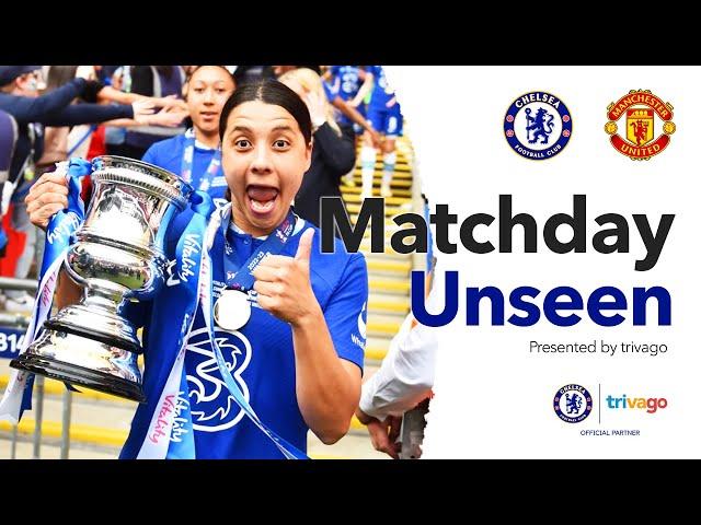 THE BLUES WIN THE FA CUP | Sam Kerr scores against Man United to take the crown | Matchday Unseen