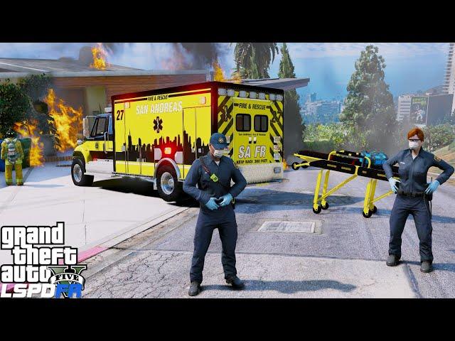 Working Fire Ambulance Duty in GTA 5