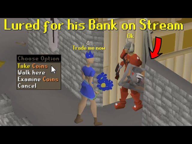 HE GETS LURED LIVE ON STREAM FOR HIS BANK | OSRS BEST HIGHLIGHTS - FUNNY, EPIC & WTF MOMENTS | 195