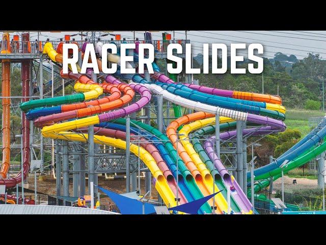 Fast RACER Water Slides Compilation | Dueling Waterslides