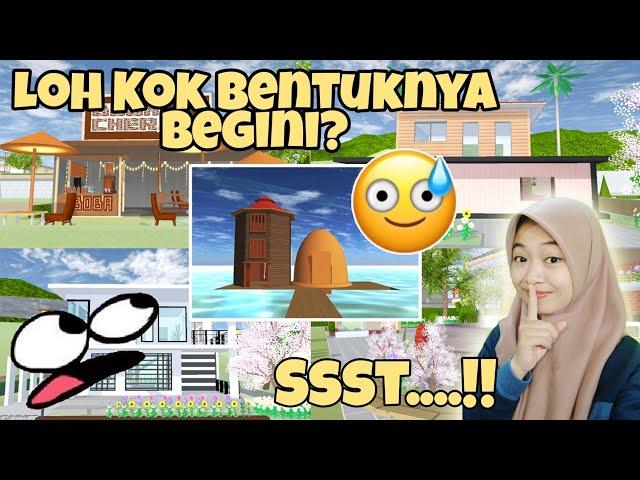 MEREAKSI SECARA BLAK-BLAKAN  BANGUNAN BUATAN KALIAN (JUJUR NO BAPER)| Sakura School Simulator