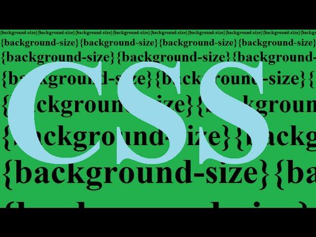 CSS how to: background size