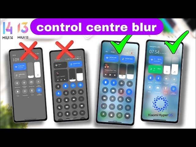 Enable Blur In Control Center in Any Redmi, Poco & Xiaomi Device?