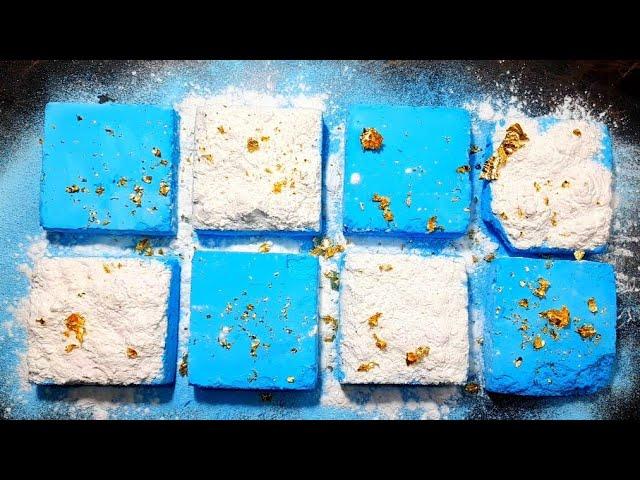 blue gym chalk and cornstarch | please subscribe 🫰 oddly satisfying video