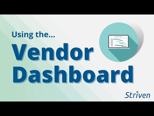 Vendor Dashboard