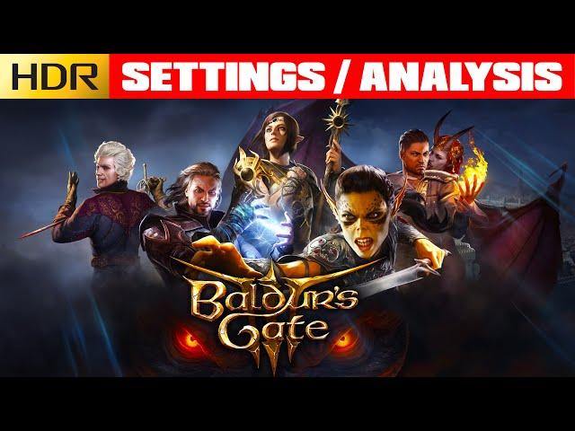 Baldur's Gate 3 PC - Best HDR Settings - HDR Is Great With The Correct Settings!