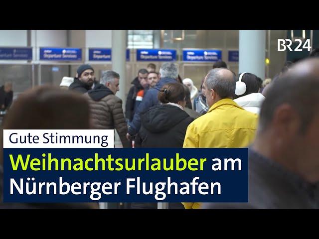 Ab in den Süden: Weihnachtsurlauber am Nürnberger Flughafen | BR24