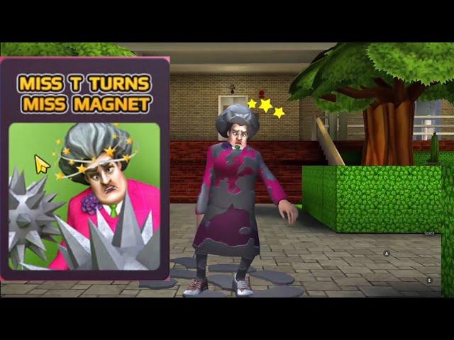 Scary Teacher 3D Miss T Turns Miss Magnet Lets Just Trap Metal Detectors And Turn Miss T Into Magnet