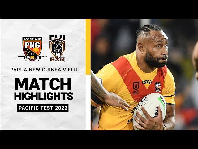 Papua New Guinea v Fiji | Match Highlights | Pacific Test, 2022