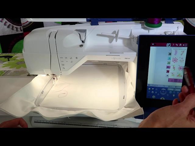 Husqvarna Viking Brilliance 80 61 How to Embroider a Design (Start to Finish)