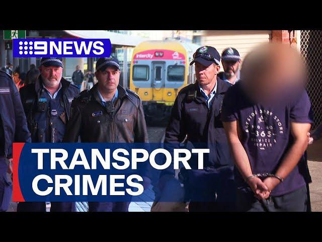 Police searching for alleged offenders committing crimes on Sydney transport | 9 News Australia