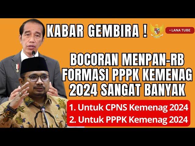 PPPK HARI INI, FORMASI PPPK KEMENAG 2024 SANGAT BESAR, CAPAI 89 RIBU !