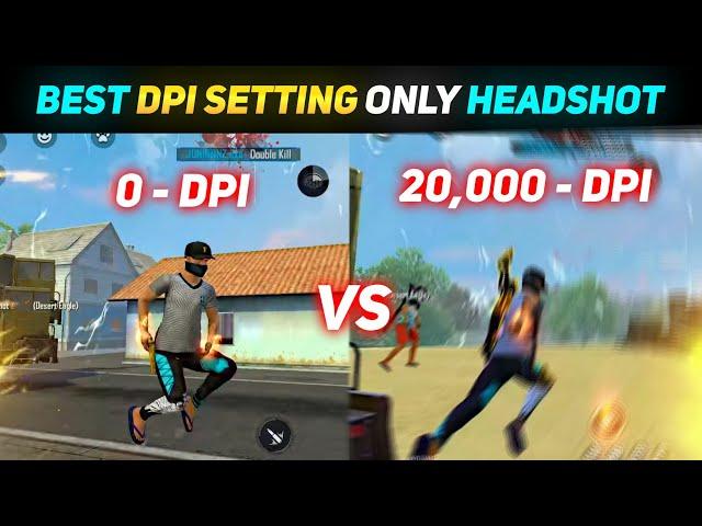 0 DPI Vs 20000 DPI  Best DPI For 2 GB,4GB & 6GB Ram Devices Free Fire || Best DPI in Free Fire #1