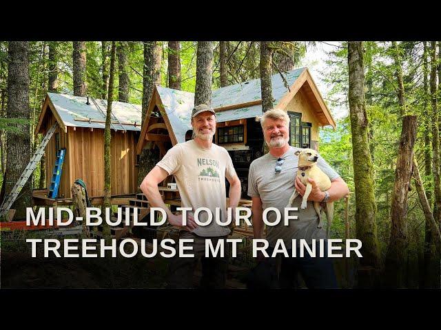 Treehouse Mt Rainier | Pete Nelson Tours the Newest Nelson Treehouse Experience Mid-Build