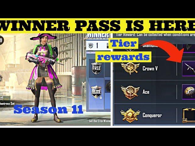 WINNER PASS SEASON 11 IS HERE TIER RESET SEASON 6 PUBG MOBILE LITE / WARNER GAMING