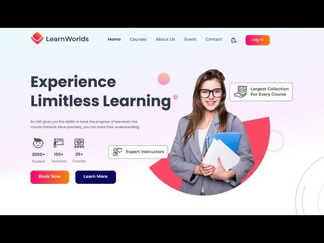 E-Learning Education Website UI Prototype - Opedia Studio