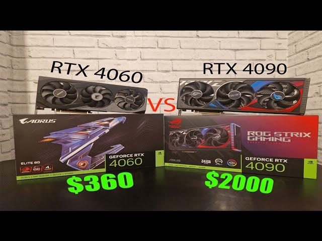 The Best Graphics Card | The RTX 4090 VS The RTX 4060 | The Ultimate Comparison