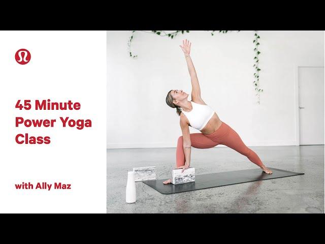 45 Minute Power Yoga Class with Ally Maz | lululemon