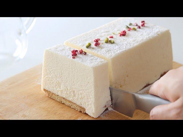 No Oven Basic Rare Cheese Mousse Cake：No egg & Without oven[SUB/CC]