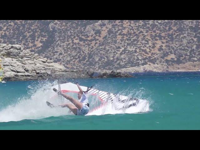 Windsurfing - Practicing Grubby & Geckos at 13 years