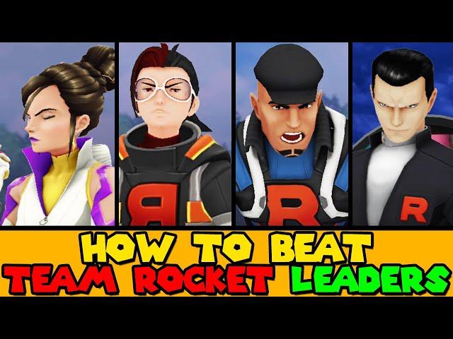 How to beat ALL TEAM GO ROCKET LEADERS & GIOVANNI in Pokemon Go Fest Battle Challenge