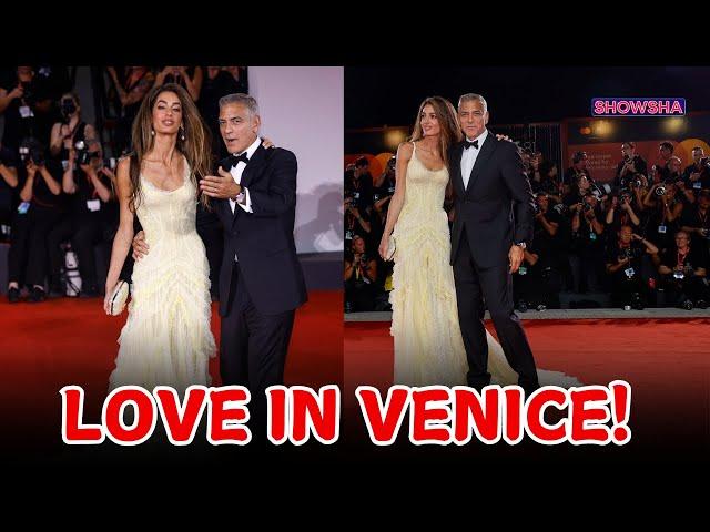 George Clooney & Amal Clooney Can't Keep Their Eyes Off Each Other At Venice Film Festival | N18G