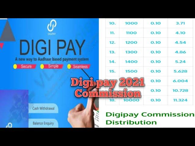 CSC digipay new Commission list | digipay Commission 2021 Chart List - Digipay commission, csc commi