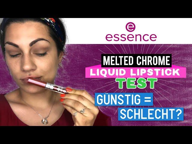 Özlems Liquid Lipstick Challenge - Essence Melted Chrome Liquid Lipstick Review