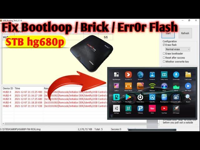 Cara Mengatasi STB Bootloop / brick / gagal flash