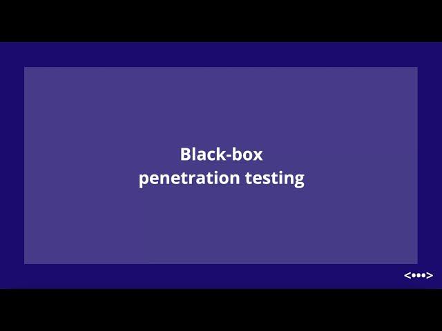 Black box penetration testing - Cyberiom