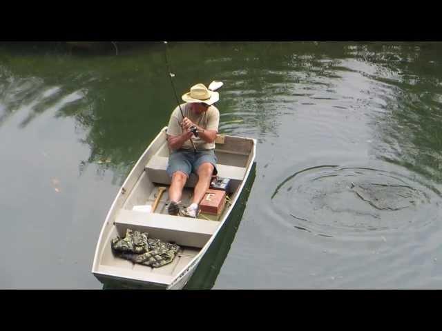 little pine creek fisherman catches a bass