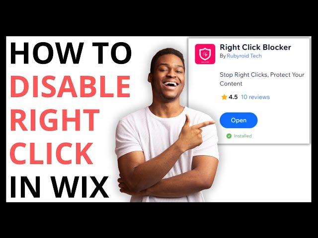 How to Disable Right Click in Wix [QUICK GUIDE]